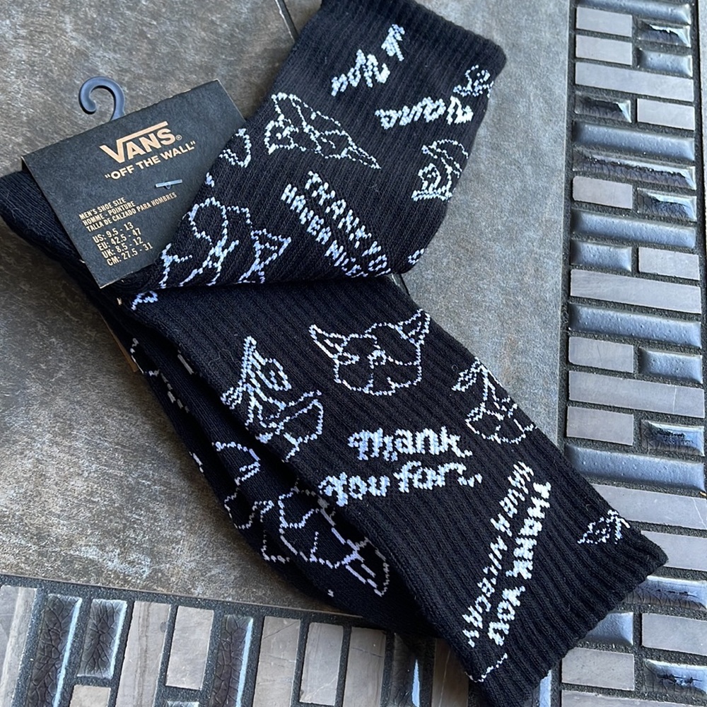 VANS “Off The Wall” Men’s socks "Thank you. Have a nice day" - Picture 4 of 11